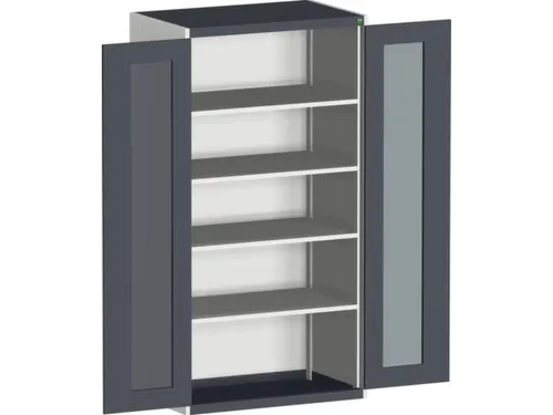 systeemkast,HxBxD 2000x1050x650mm,4xStalen bodem,5-punts sluitsysteem