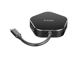 D-Link DUB-M420 USB 3.2 Gen 1-hub 4 poorten Zwart