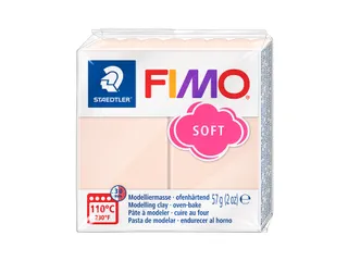 Boetseerklei Fimo soft 57 gram perzik - 1