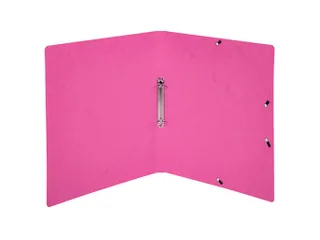 Ringmap Elastatiek glans karton 2R 15mm roze - 2