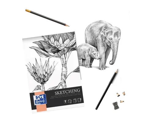 Tekenblok Oxford Sketching A4 50 vel 120 gram