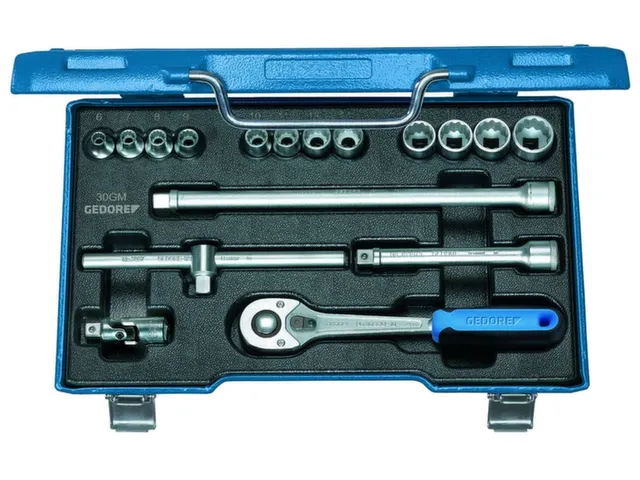 D 30 GMU-10 Dopsleutelset 3/8 inch 17-delig UD profiel 6-19mm