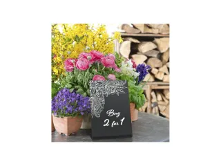 Krijtbord Securit A5 L-Bord Verticaal zwart 3 stuks - 6