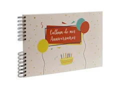 Fotoalb spi verjaard ag 50+2p.wit 32x22cm