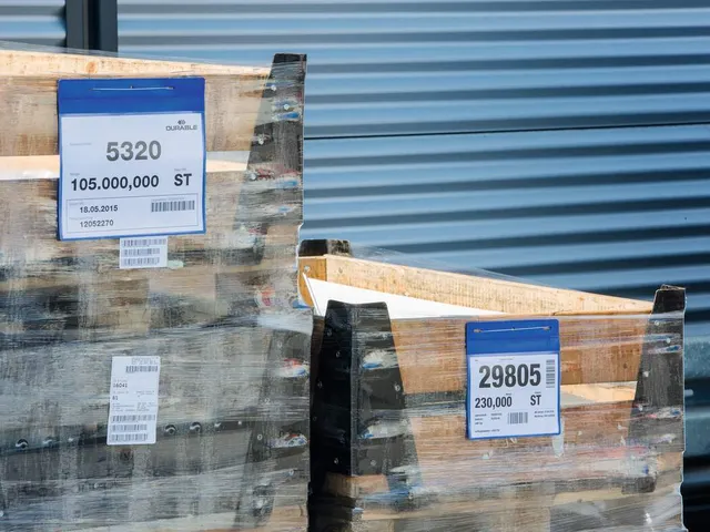 Documenthoes Durable A4 met ophangbeugel liggend blauw 50 stuks