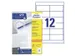 Etiket Avery 3659-200 97x42.3mm wit 2400 stuks