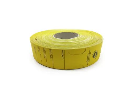 BST Detecteerbare Loop Tags hittebestendig 48x279mm Geel 500 stuks
