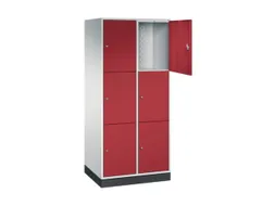 grootvolume-lockersysteem,RAL 7035/RAL 3003,HxBxD 1950x820x600mm