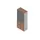 Vitrinekast 2000X900X450Mm Glazen Deur 4X Vloer Aluminium Canaletto