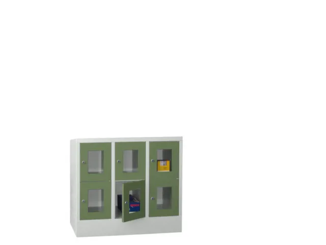 armoire multicases,HxlxP 855x900x500mm,RAL7035,face avant RAL6011