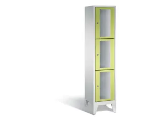 lockerkast 1850x420x500mm 1x3 vakken Cilinderslot Poten, RDS1108060 - 2