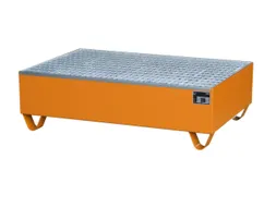 Systeem-Opvangbak Oranje 2x 200l 215l 360x 1200x 800mm Rooster