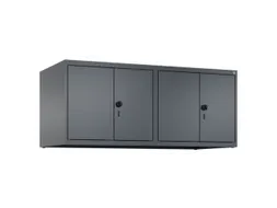opzetkast,v. locker,4vak.,vak B 300mm,HxBxD 500x1200x500mm,vleugeldeur