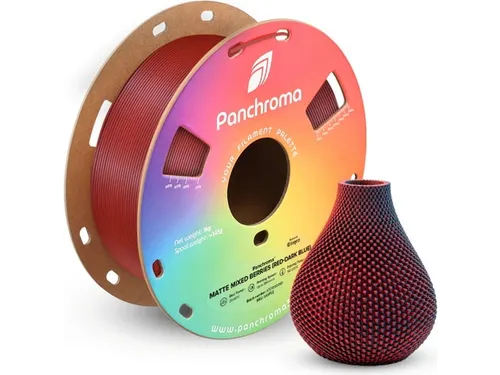PLA Dual Matte 1,75mm rood-donkerblauw 1kg Panchroma 3D Filament