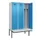 locker met bank,voor scheiding van kleding,HxBxD 2120x1200x815mm,3vak