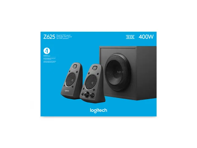 Système haut-parleurs Logitech Z625 avec caisson de basses et entrée