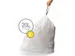 Simplehuman afvalzak code E 20 liter 60 stuks
