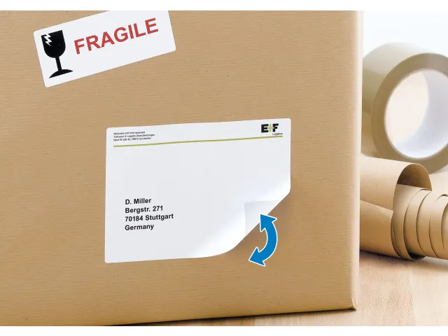 HERMA 10307 Verwijderbare Adresetiket A4 96x50,8mm Wit 1000 stuks