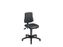 Discountoffice Werkplaatsstoel H 490-630mm Pu-Zitting Zwart Gasveer Vloerglijders