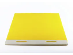 putafdekking,olie-/chemicaliënbestendig,HxLxB 13x1100x1100mm,PU,geel