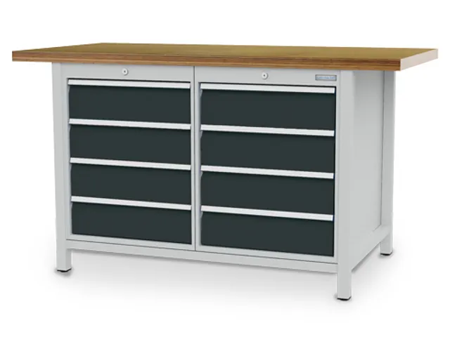 werkbank met opbergruimte,HxBxD 859x1500x750mm,multiplexblad