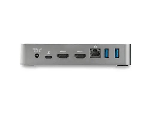 StarTech USB-C Laptop Dock Dual HDMI 65W PD LAN 3x USB-A