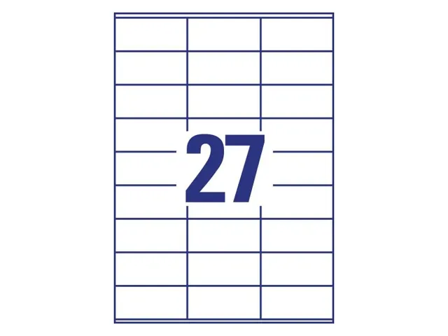 Etiquette Avery Zweckform 3479 70x32mm blanc 2700 pièces