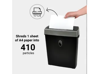 Papiervernietiger 8 Vel 4x38 mm 11 Liter - 7