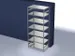 rayonnage modulaire,rayonnage départ,HxlxP 3000x1360x835mm