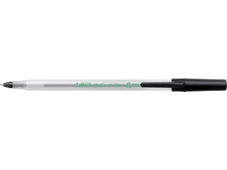 Balpen Bic Ecolutions round stic medium zwart - 1