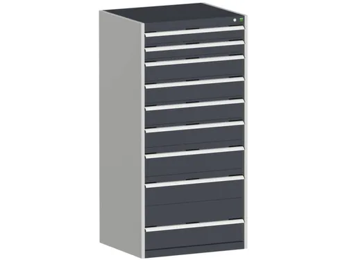 ladekast,HxBxD 1600x800x650mm,9lade(n),lade voor normale belastingen