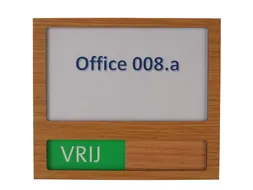 Premium Deurbord Houtlook met schuif Vrij Bezet Groen Rood 150x130mm