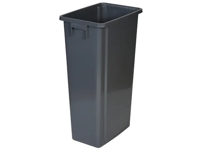 afvalverzamelaar,80l,HxBxD 762x320x460mm,romp PP grijs,gesloten