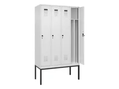 locker voor scheiding van kleding,HxBxD 2120x1200x500mm,4vak