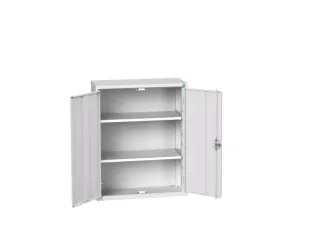 wandkast 1000x800x350mm 2xStalen bodem sokkel Ral 7035 front Ral 7035 - 1
