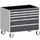 ladekast HxBxD 880x1050x650mm 5laden romp RAL7035 front RAL7016
