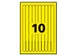 Bracelets imprimables Avery L4001-5 18x265mm jaune 50pcs