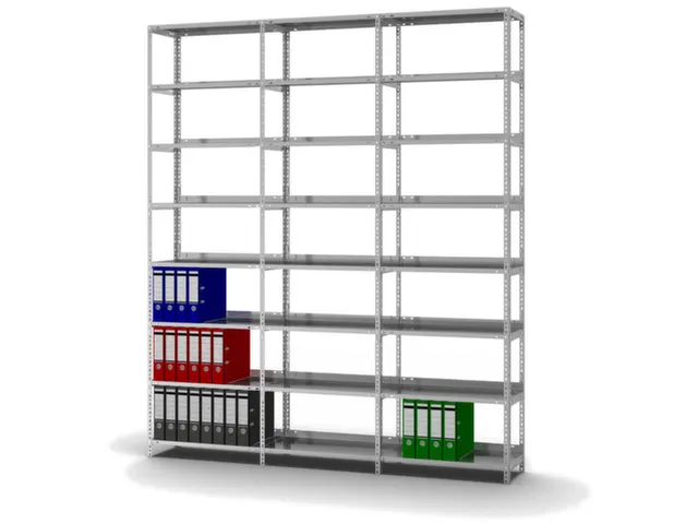 rayonnage pour classeurs,rayonnage suivant,HxlxP 2550x750x600mm