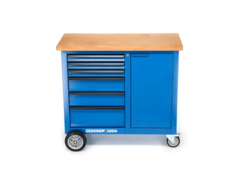 1504 0321 Rolwerkbank met 6laden