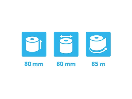 Exacompta Kassarol 43809E 48 Gram 80mmx12 mmx12mm 85 Meter