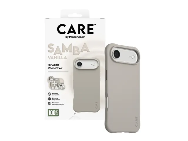 PanzerGlass CARE by Samba Case Vanilla w. MagSafe iPhone Air, Ho