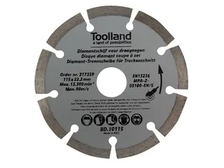 Diamantschijf - 230mm - Gesegmenteerd - 2