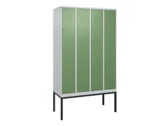 dubbeldekse locker,HxBxD 2120x1200x500mm,4x2vak.,vak B 300mm,cil.-slot