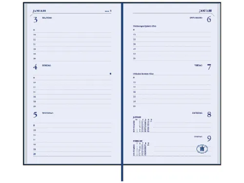 Agenda 2027 Ryam Memoplan 7 Mundior 7dagen/2pagina's zwart