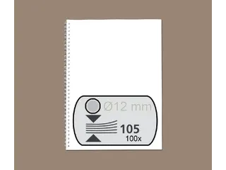 Draadrug Fellowes 12mm 34-rings A4 zilver 100stuks - 1