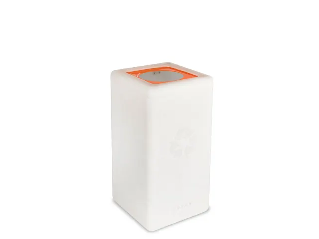 Circulaire Afvalbak BrickBin Plastic 65 Liter Wit Oranje