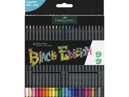 Kleurpotloden Faber-Castell Black Edition in kartonnen etui á 24 stuk