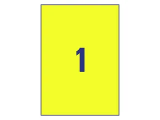 Avery Zweckform Ultra sterk etiket L6111-20 210x297mm Geel 20 stuks - 3