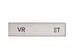 Design Schuifbord Aluminium Vrij Bezet Wit 150x40mm