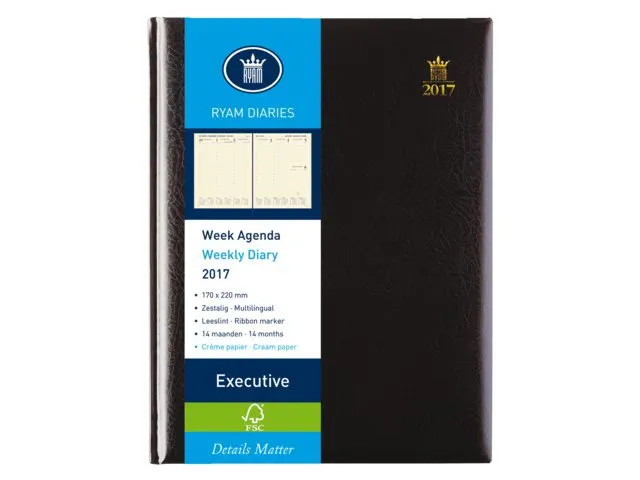 Agenda 2027 Ryam Executive Mundior 7d/2 zwart